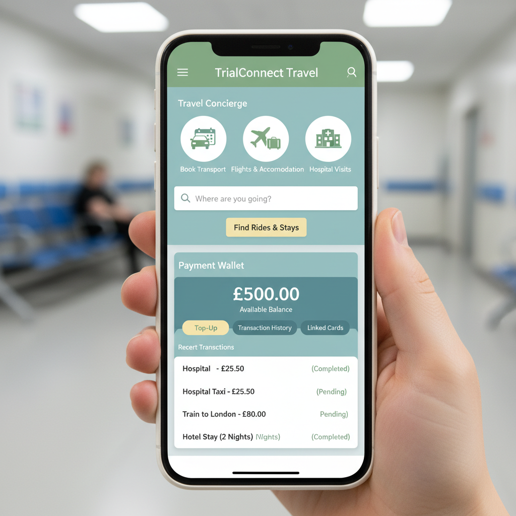 Embedded concierge travel and wallet experience on a mobile phone
